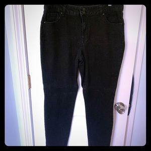 D. Jeans. Size 16. Black. Stretchy.